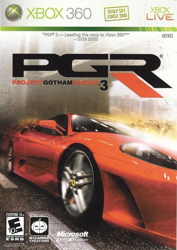 Project Gotham Racing 3 [Classics] box art for Xbox 360